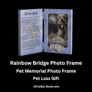 Rainbow Bridge Photo Frame, Pet Memorial Photo Frame