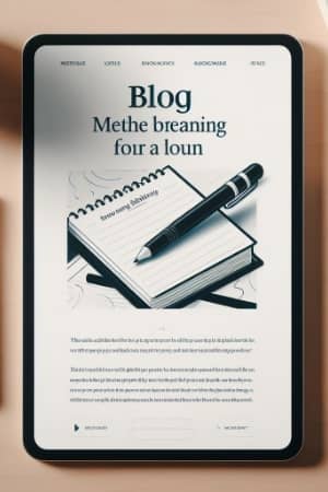 Smartphone with an article about blogging shown on the phone.