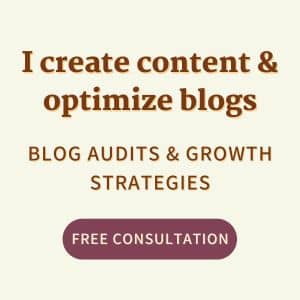 I create content & optimize blogs with free consultation
