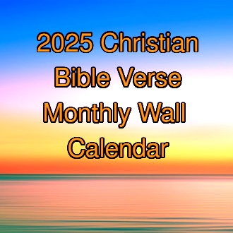 2025 Christian Bible Verse Monthly Wall Calendar