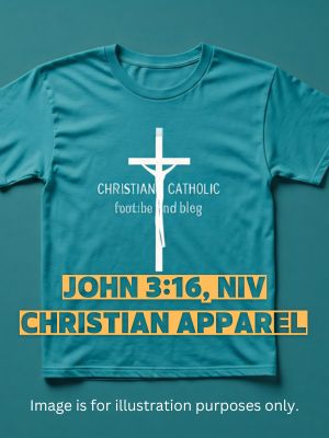 John 316 Christian Cross Bible T-Shirt, NIV