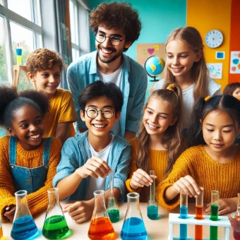 students in a classroom