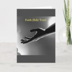 Blessings Hand of God Card - Your Message - Front of Greeting Card