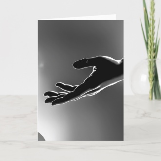 Hand of God Peace and Comfort Sympathy Card
