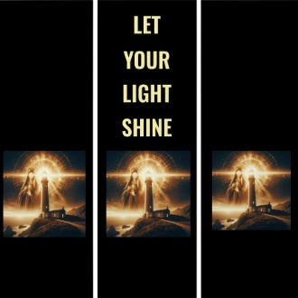 Zazzle Let Your Light Shine Lighthouse and Virgin Mary Triptych