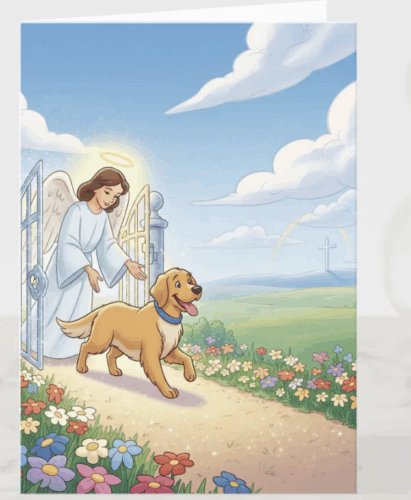 Christian Pet Sympathy Card