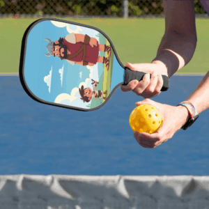 David & Goliath Pickleball Paddle available from Jim's Faithful Finds store on Zazzle