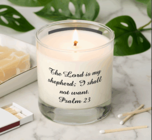 Psalm 23: The Lord Is My Shepherd Candle