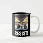 RESIST! Christian Two-Tone Coffee Mug available on Jim's Faithful Finds Zazzle store