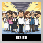 Resisting Temptation Spiritual Art Poster available on Jim's Faithful Finds Zazzle store