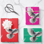 White Dove Spiritual Gift Wrapping Paper Sheet Set